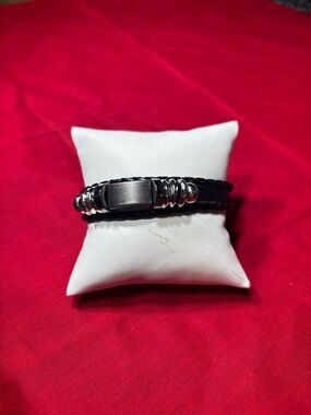 New! Decorative Leather Bracelet Men Wrap Handmade Wristband Adjustable